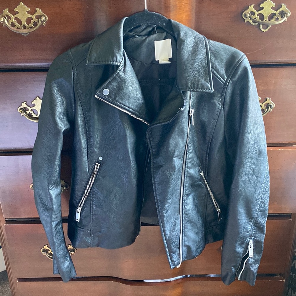 H&M faux leather jacket